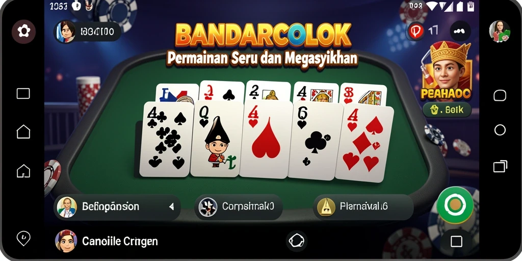Screenshot utama BANDARCOLOK menampilkan gameplay seru dari permainan Domino.