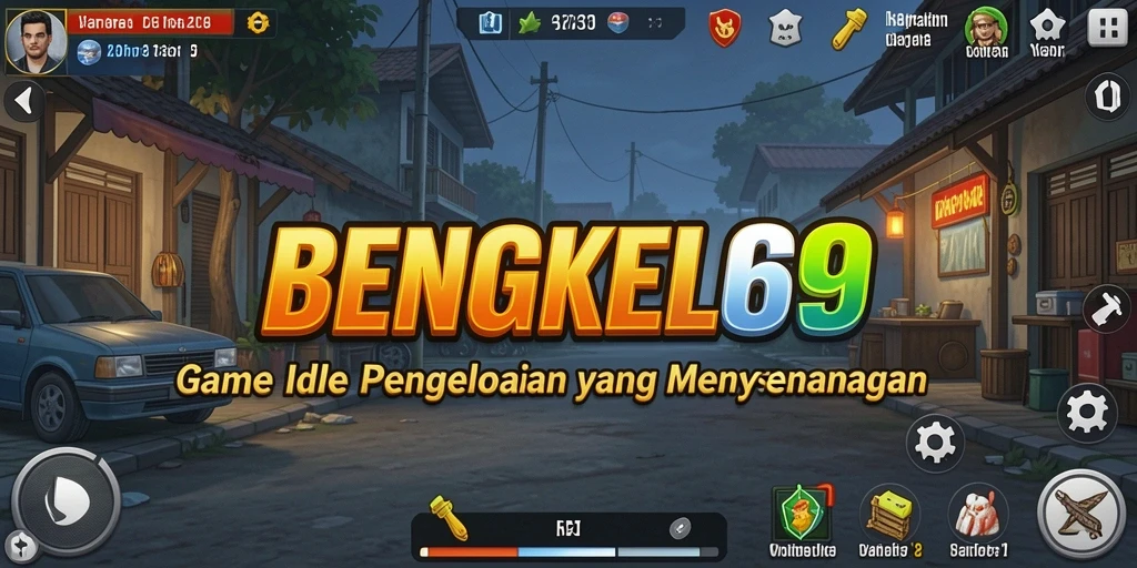 Tampilan gameplay BENGKEL69 menampilkan manajemen bengkel yang menarik.
