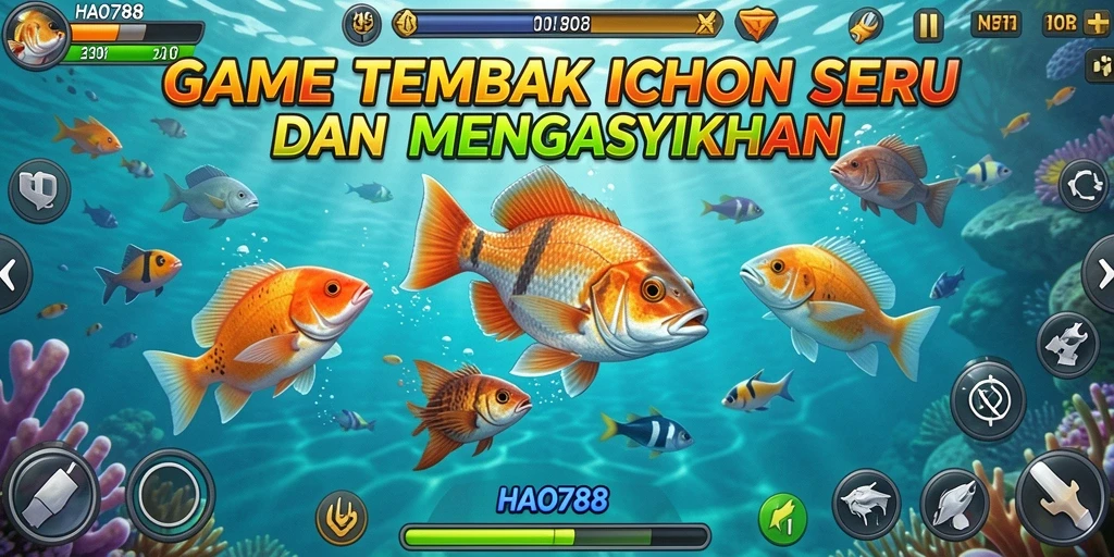Tampilan screenshot HAO788 menampilkan aksi seru menembak ikan.