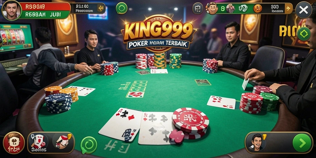 Screenshot gameplay KING999 menampilkan aksi Poker yang seru.