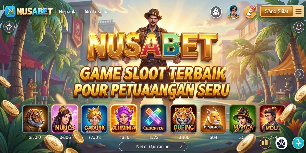 Tampilan screenshot NUSABET menampilkan serunya bermain Slot.